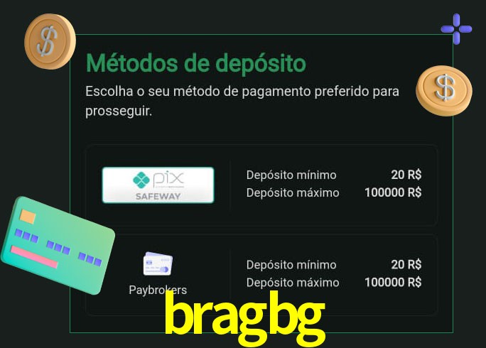 O cassino bragbg oferece uma grande variedade de métodos de pagamento